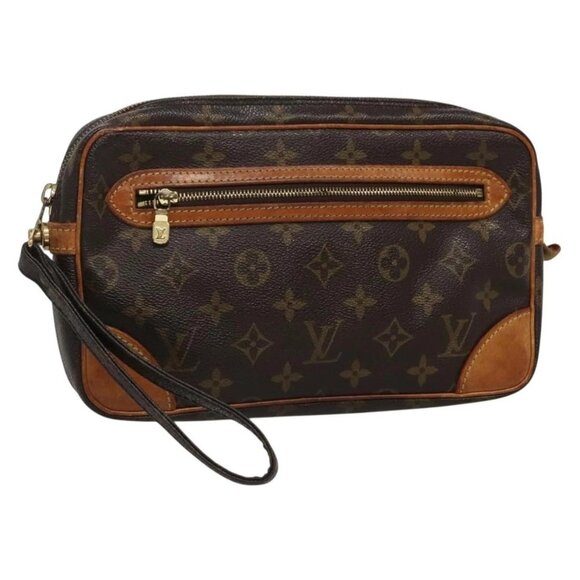 LOUIS VUITTON Monogram Marly Dragonne GM Clutch Bag M51825 LV Auth BA3872 - Picture 1 of 16